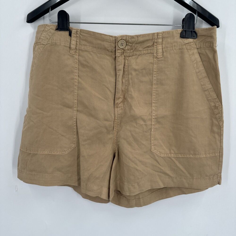 Sanctuary Shorts Size XL Women's Tan Fortune Tencel Soft 4" Inseam Casual NEW